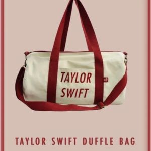 NWT Taylor Swift RED TV Era Canvas Duffle Bag New Cream Stitch Merch